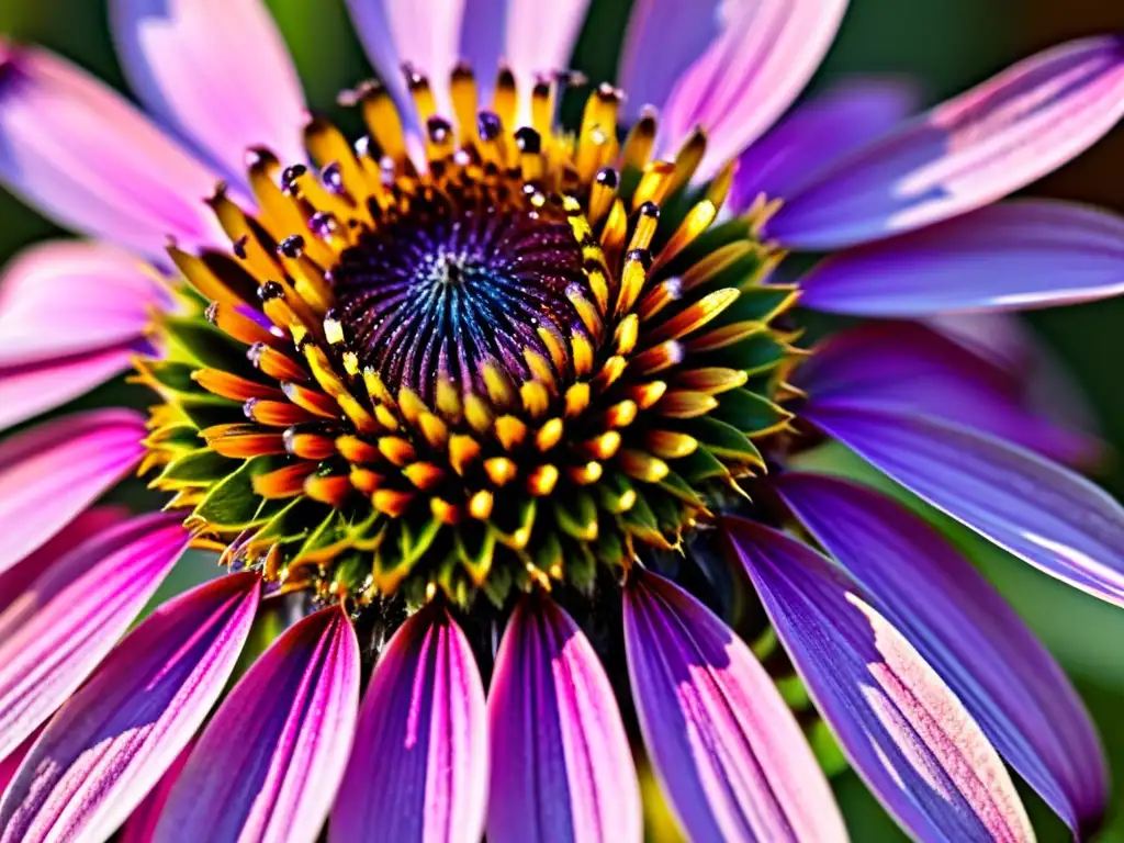 Una coneflower púrpura vibrante atrae a un abejorro, mostrando la belleza de las plantas perennes atractivas para insectos