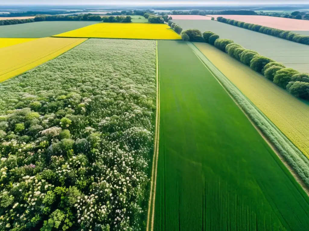 Conteo automático poblaciones insectos en campo agrícola lleno de vida y coloridos insectos entre flores y telarañas brillantes