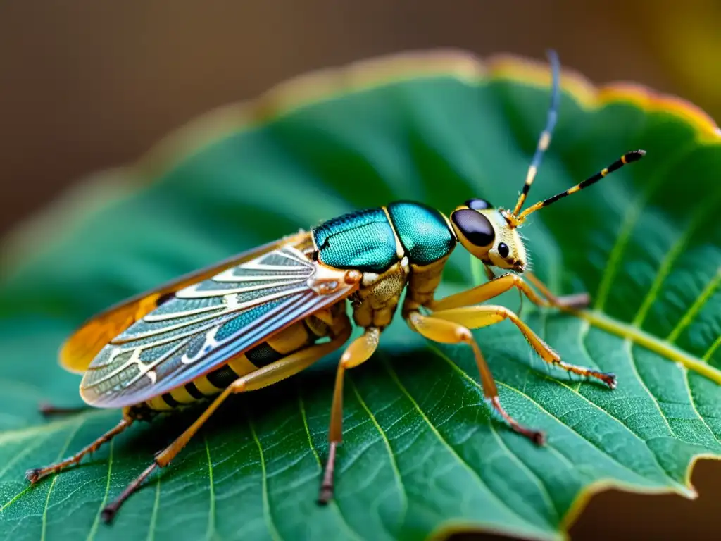 Detallada imagen de un insecto envejecido, con patrones y texturas visibles en su exoesqueleto