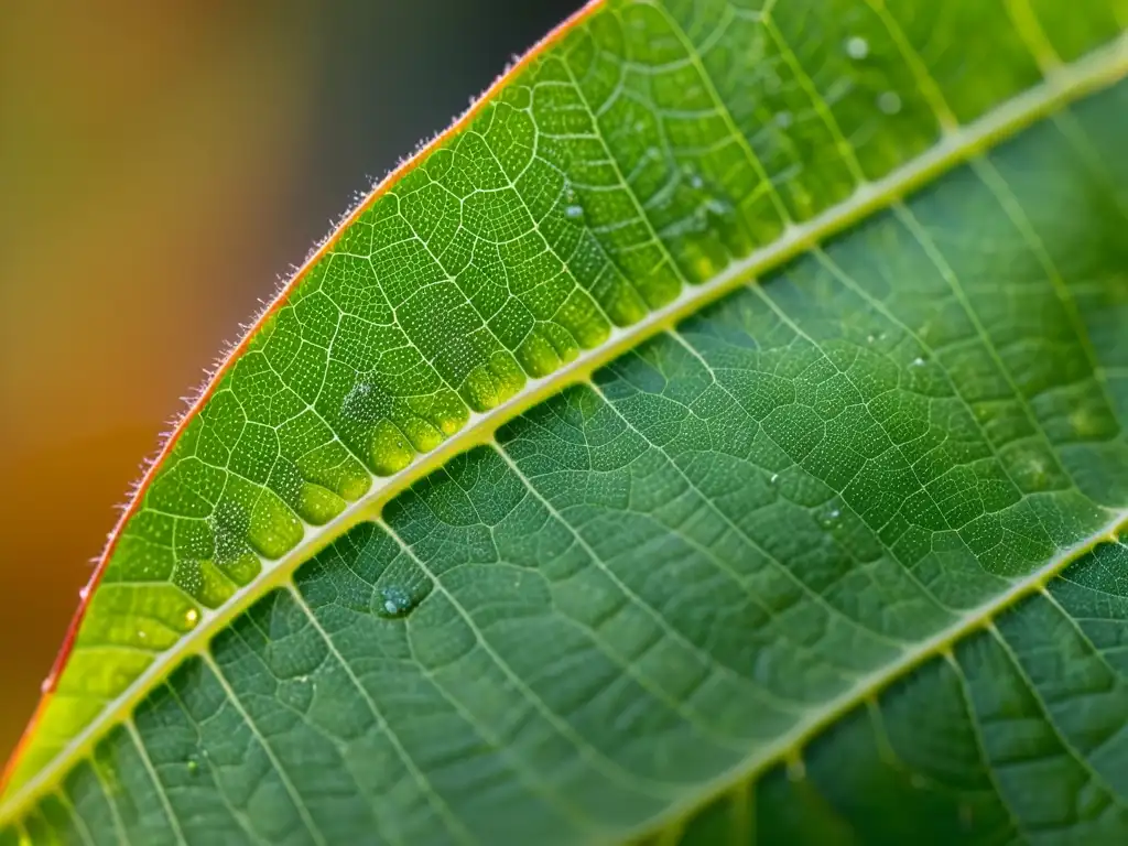 Detalle de afidos alimentándose en una hoja, mostrando la complejidad de la entomología aplicada para especialistas en un ambiente cálido y suave