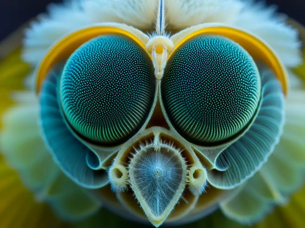 Detalle de la antena de una polilla, resaltando la sensibilidad y complejidad del mecanismo de detección de olores de los insectos