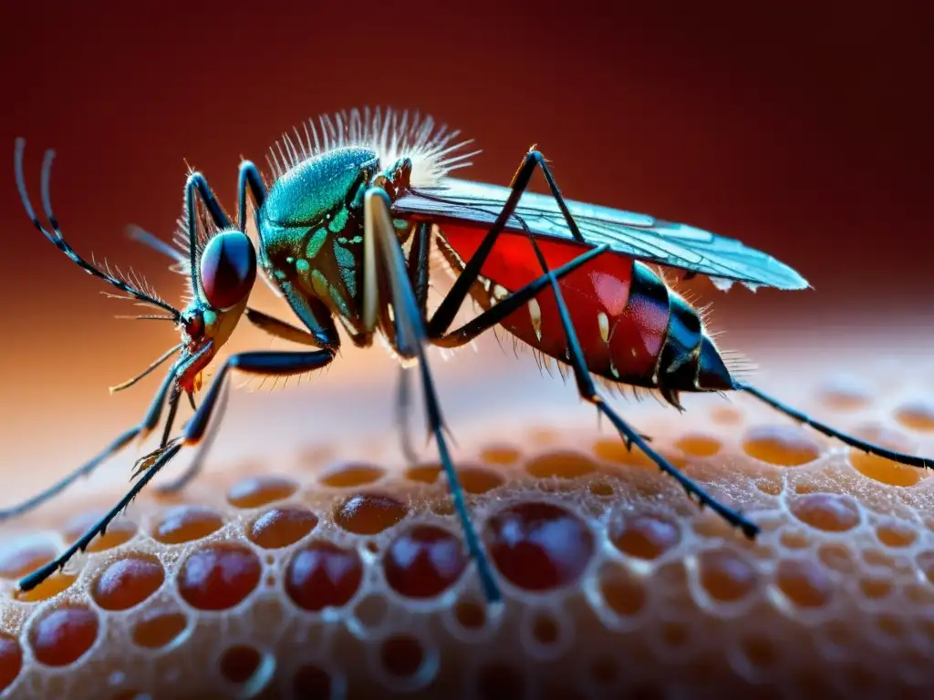 Detalle asombroso de la transmisión de la malaria en insectos