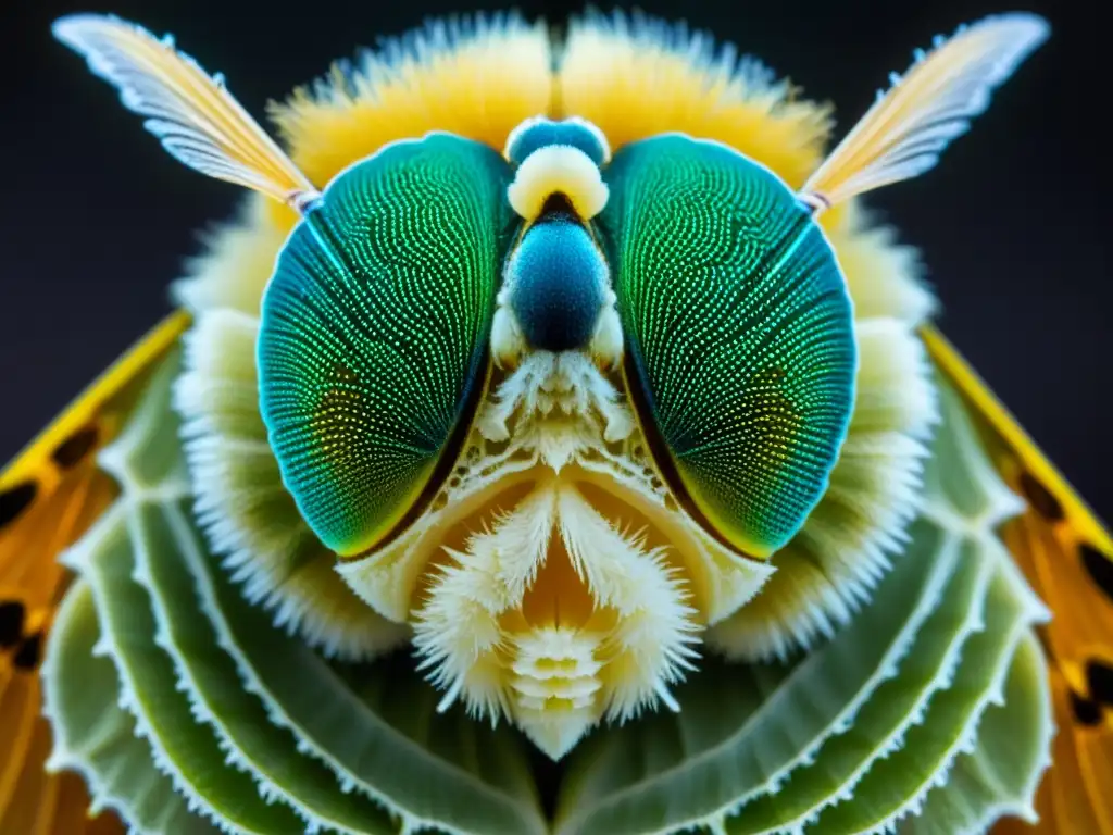 Detalle fascinante: una polilla emitiendo feromonas, con sus antenas y glándulas en espectacular enfoque