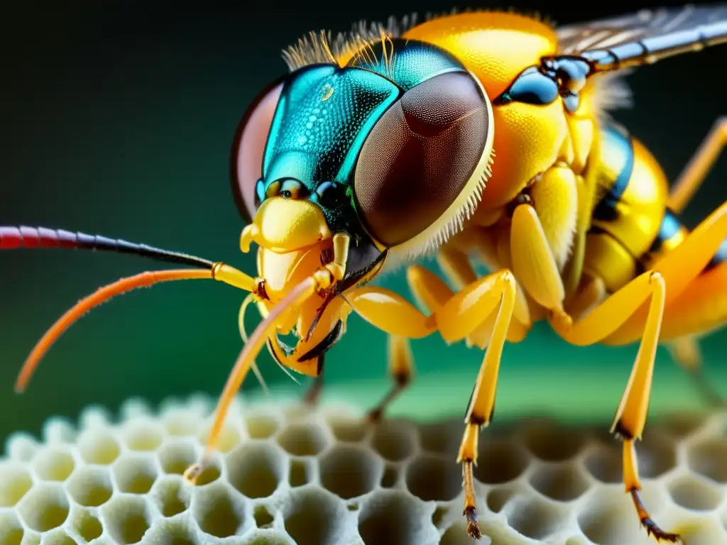 Detalle impactante: parásito reproductivo de insectos