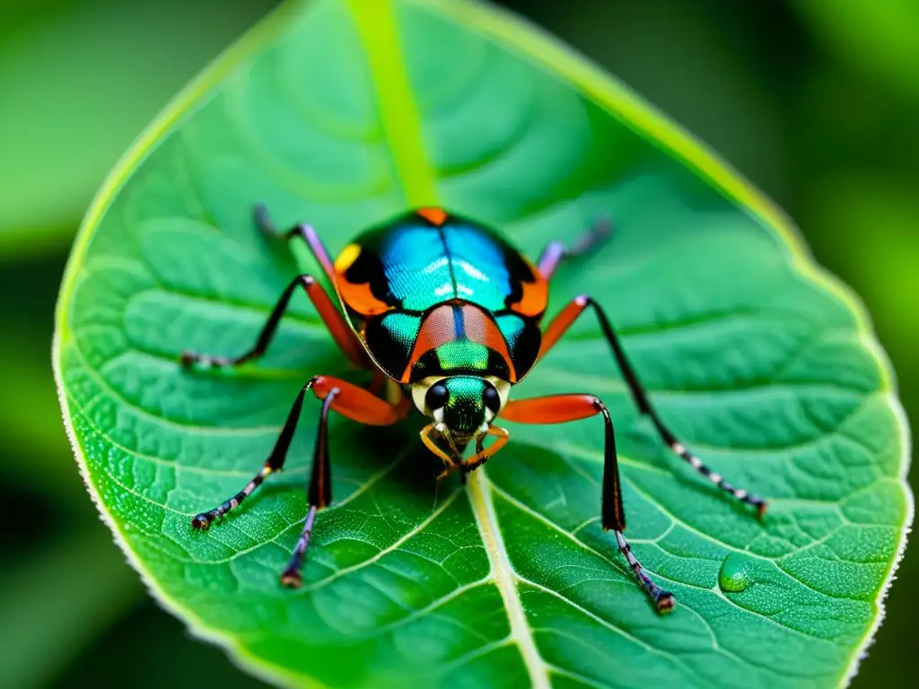 Detalle de insecto modificado genéticamente, exhibiendo resistencia a pesticidas