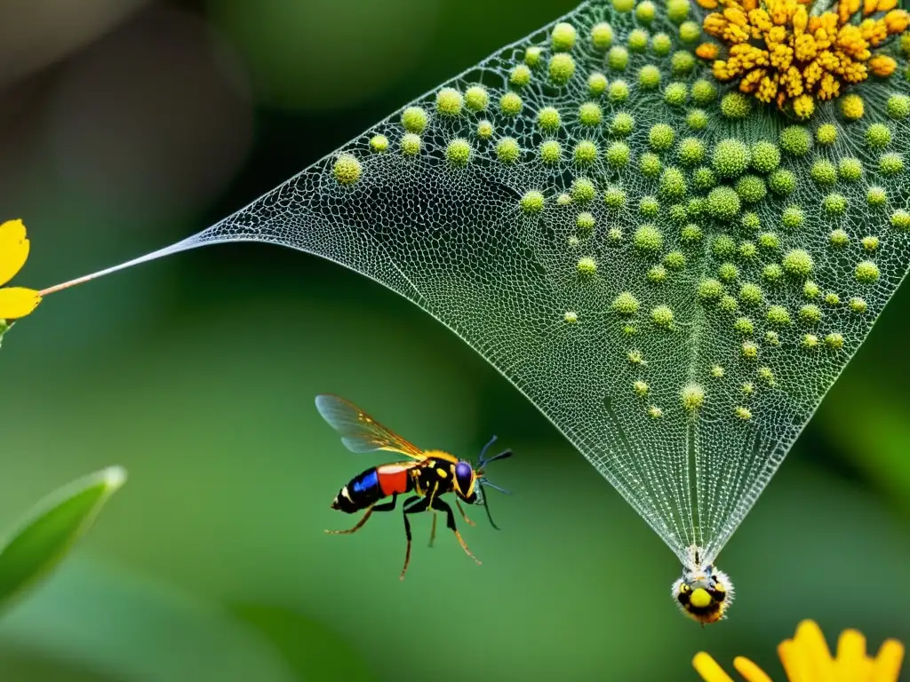 Dinámicas evolutivas en comunidades de insectos: un mundo vibrante y complejo de interacciones entre diversas especies de insectos, destacando sus adaptaciones y dinámicas ecológicas en un ecosistema vibrante