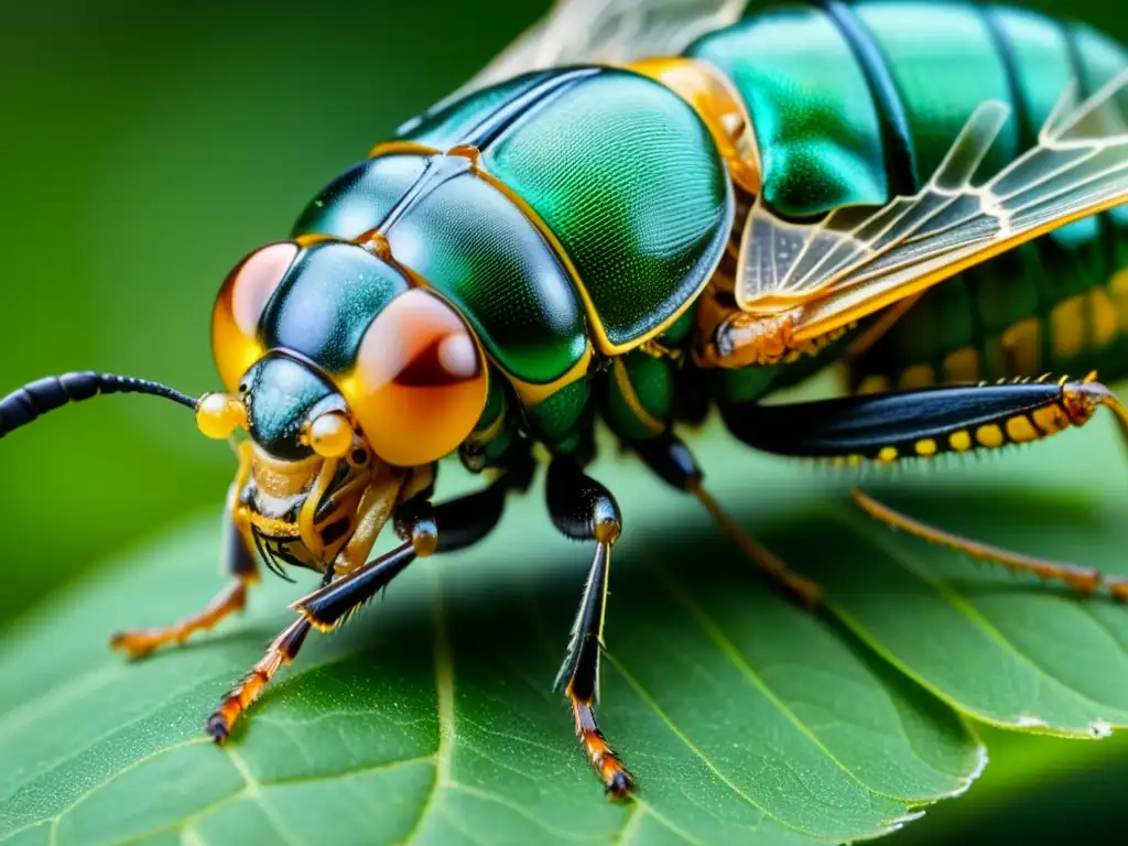 Un exoesqueleto de cigarra recién mudado, con detalles increíbles y la importancia del exoesqueleto en insectos