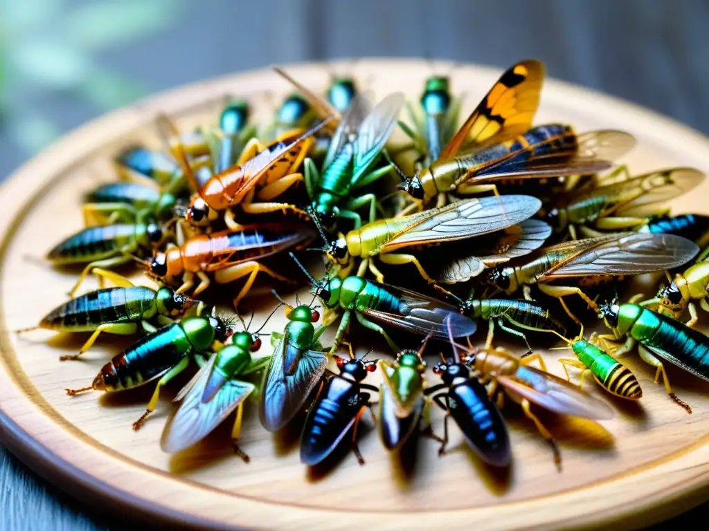 Una exquisita presentación de insectos comestibles revolucionará dieta, resaltando sus texturas y colores únicos