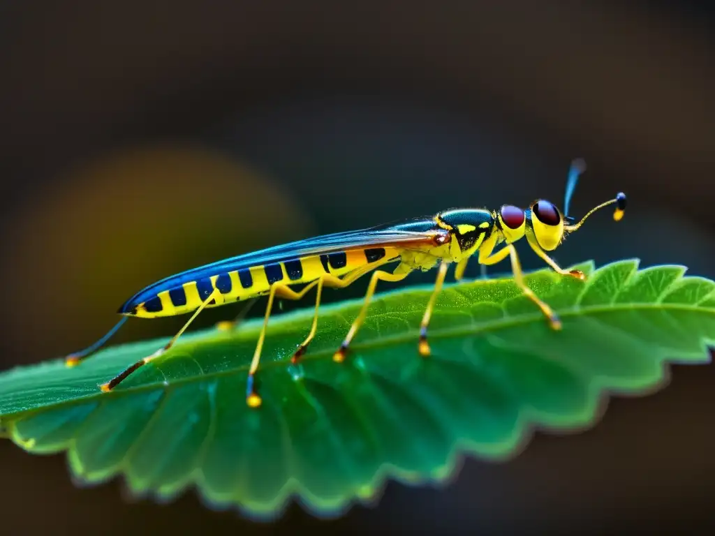 Grupo de luciérnagas bioluminiscentes deslumbrando en la oscuridad con sus estrategias nocturnas de supervivencia insectos