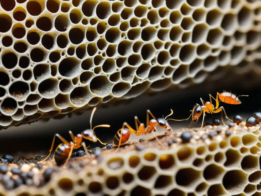 Una imagen fascinante muestra sistemas de defensa en colonias de hormigas, revelando el mundo oculto de estos insectos trabajadores