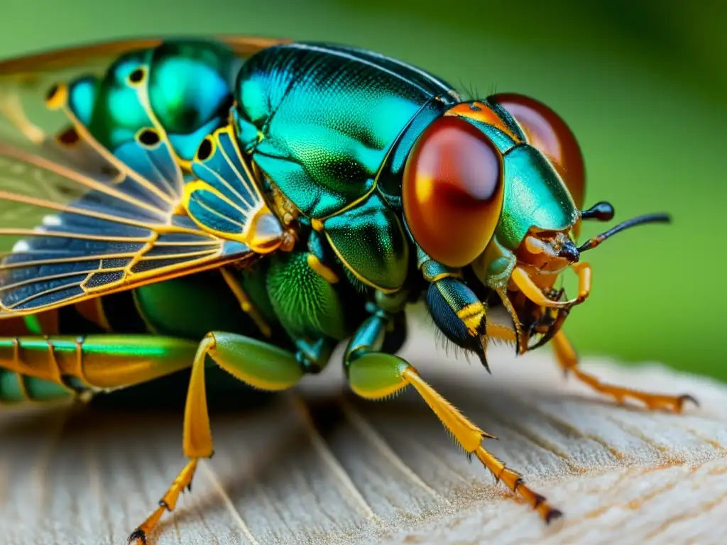 Increíble proceso de evolución: la muda de una cigarra, con patrones y comportamiento temporal de insectos en detalle