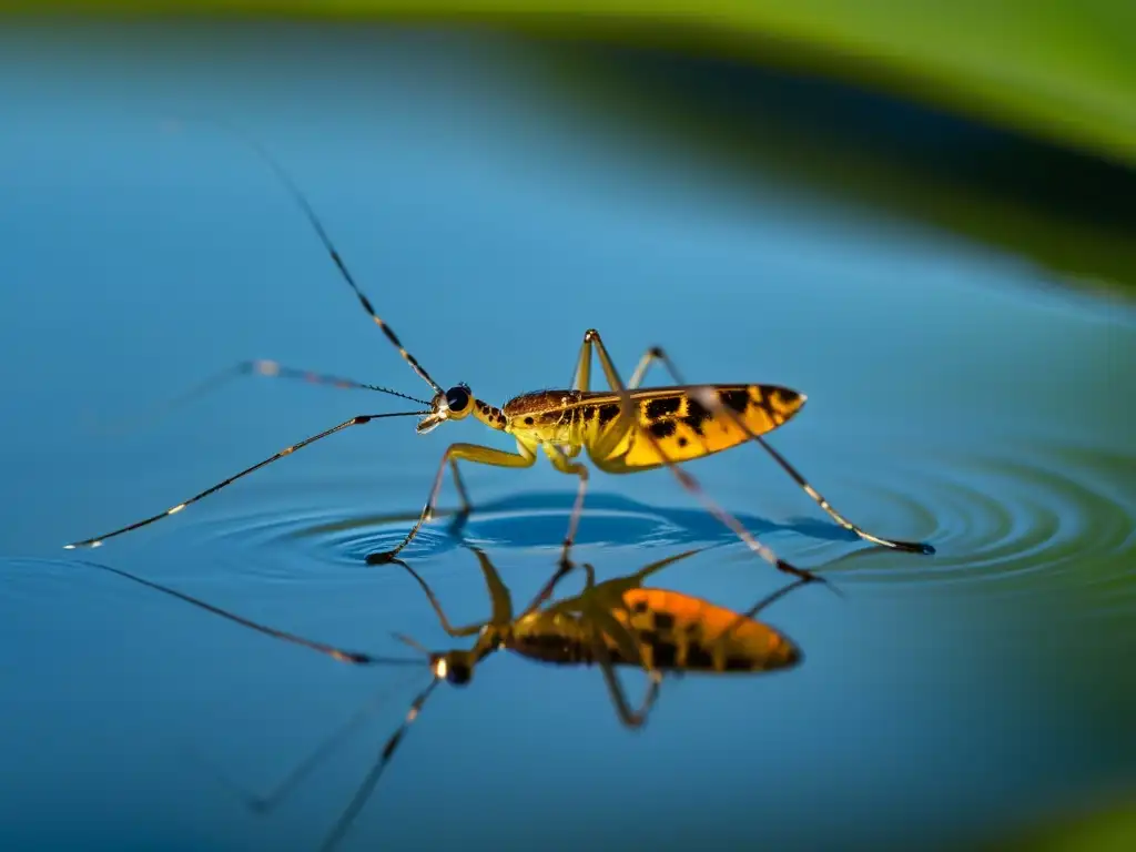 Un insecto percepción de campos eléctricos acuáticos