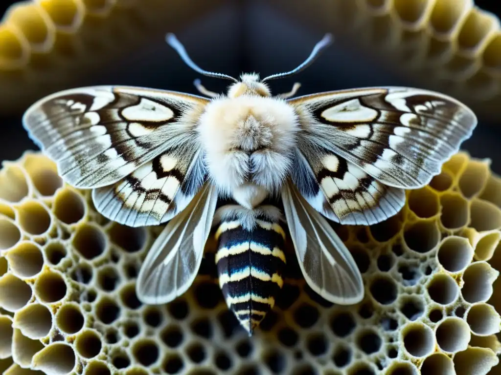 Una mariposa hembra libera feromonas, destacando la importancia de las feromonas en insectos