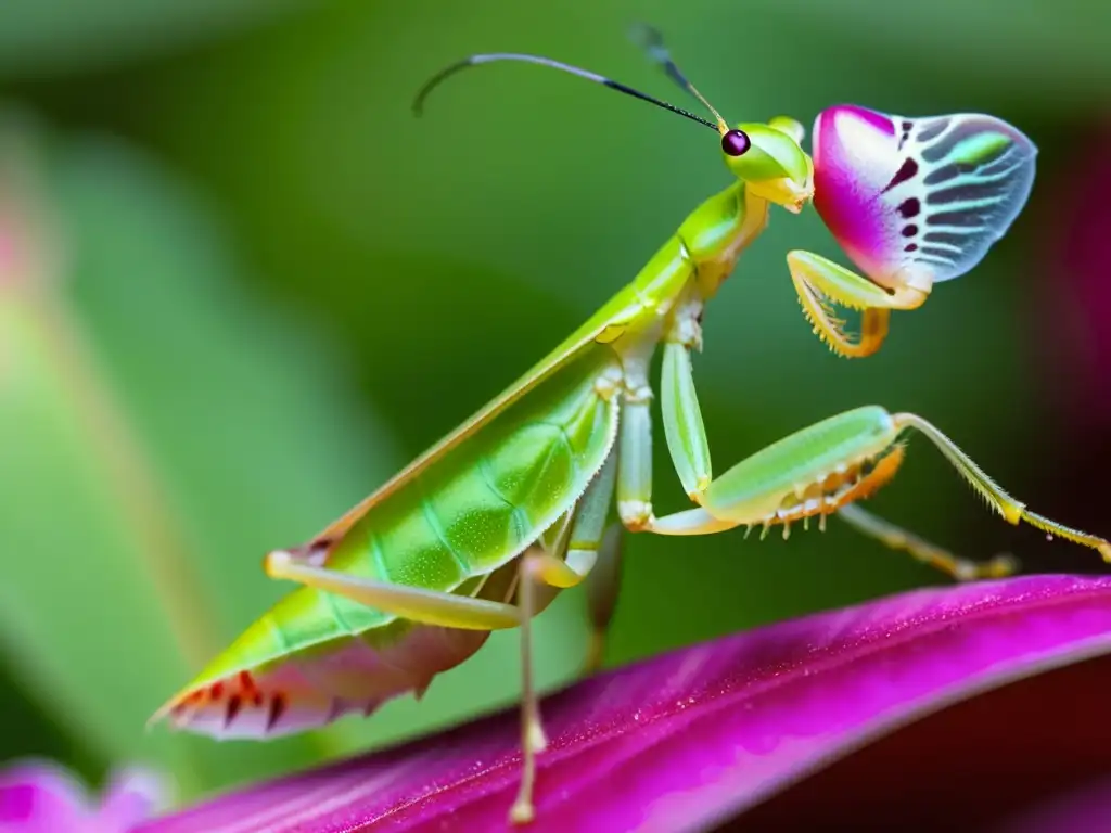 Orquídea mantis en flor rosada, Rescate global insectos amenazados