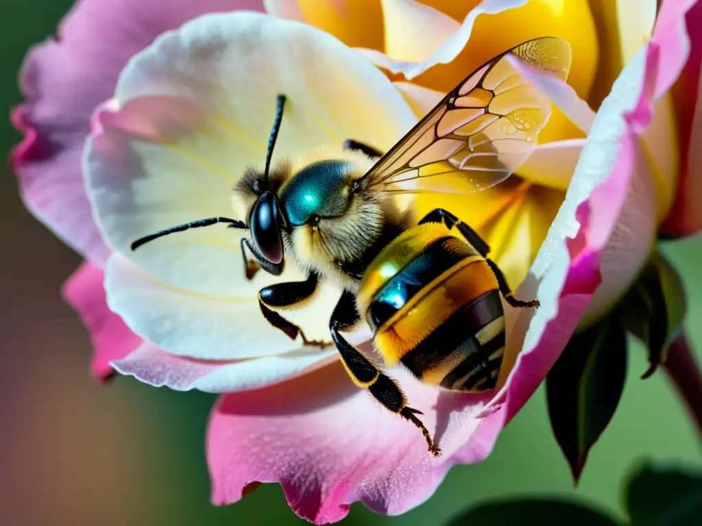 Una representación de insectos en una pintura clásica que muestra la belleza de la naturaleza en cada detalle