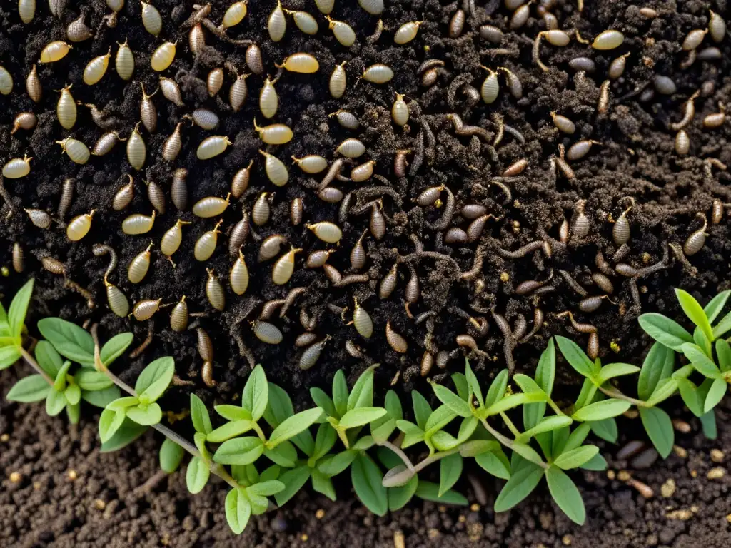 Rica biodiversidad de insectos en suelo agrícola, mostrando la importancia de los insectos en los suelos agrícolas