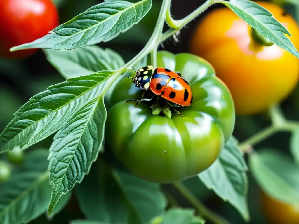 Sinergia entre plantas e insectos: Tomate y mariquitas entre luces y sombras