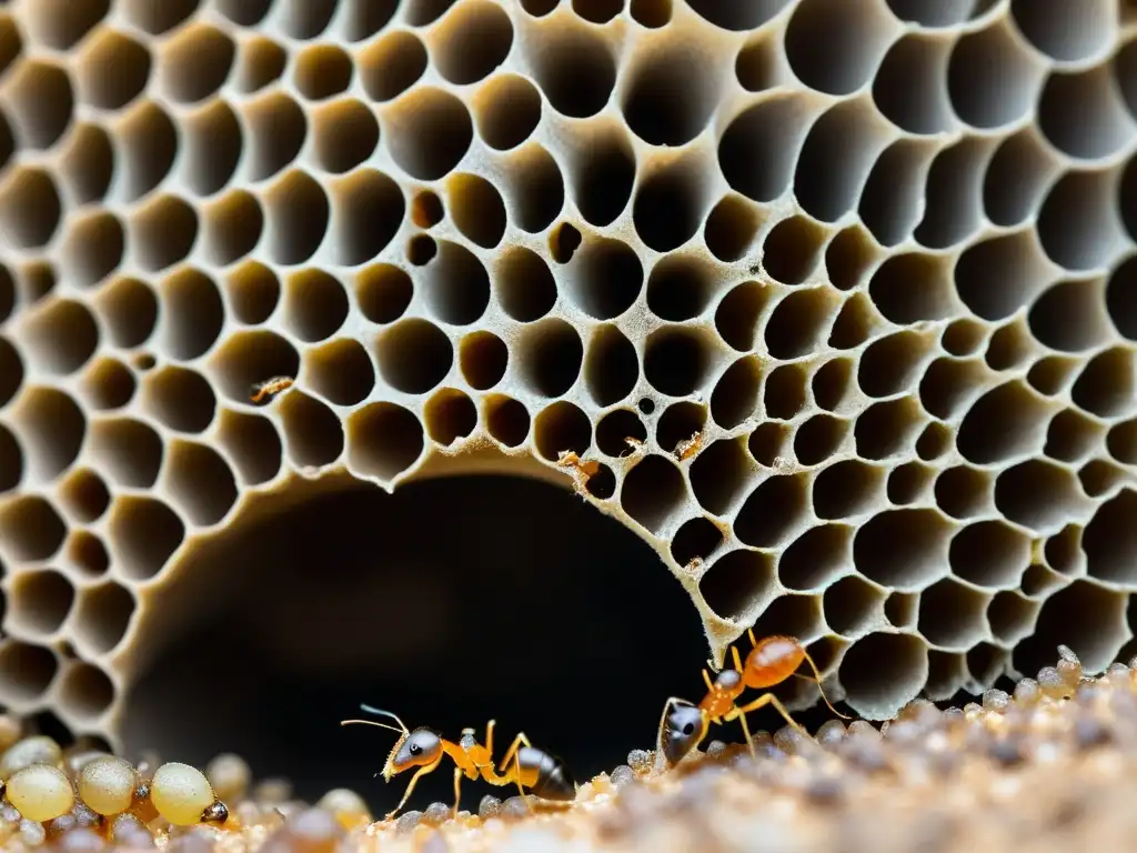 Sistema de defensa en colonias de hormigas: Detalle impresionante de la sociedad y labores de las hormigas en su red de túneles